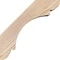 Ekena Millwork 5 1/2"W x 10"D x 10"H Olympic Smooth Knee Brace, Douglas Fir BRC06X10X10OLY00SDF - alternate 2
